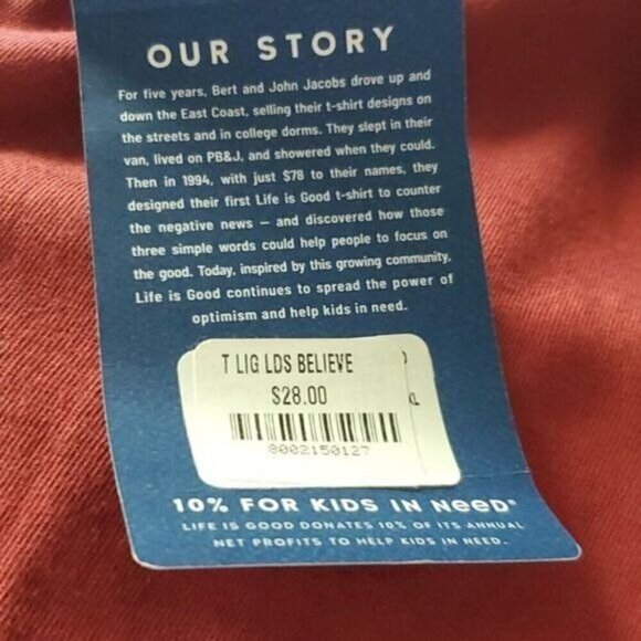 Life is Good Crusher Tee Graphic "Be The Love" V-neck SS Sz XXL T-shirt - Picture 8 of 11